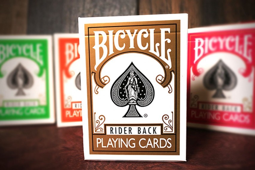 Bicycle Rider Back Gold