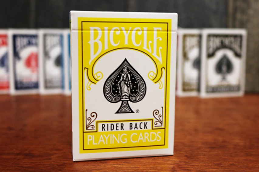 Bicycle Rider Back Yellow